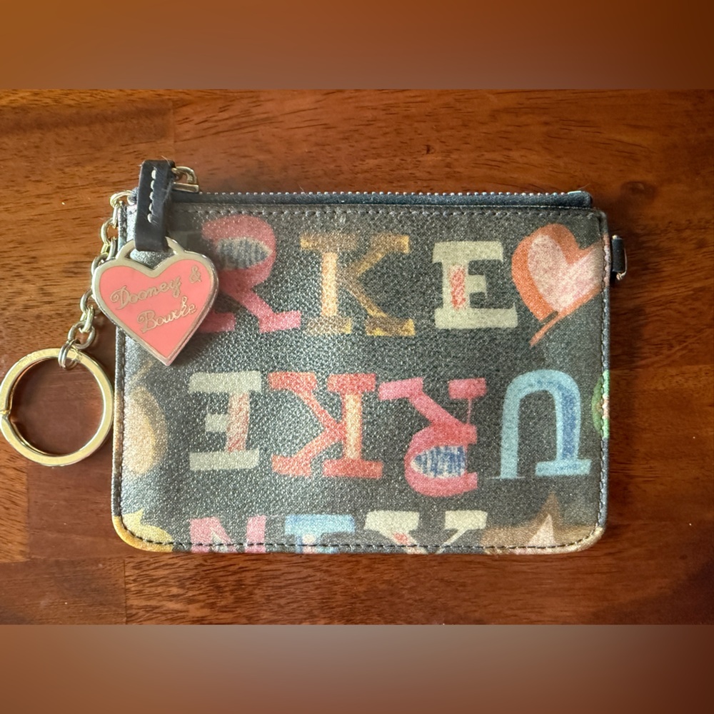 Dooney & Bourke Doodle Design Key & Card Holder